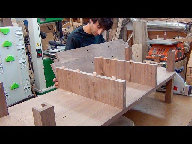 Build a Curved Walnut Coffee Table | Woodworking Project with Plans