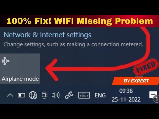 How To Fix: WiFi icon Not Showing Problem on Windows 11/10 in Hindi - 2023