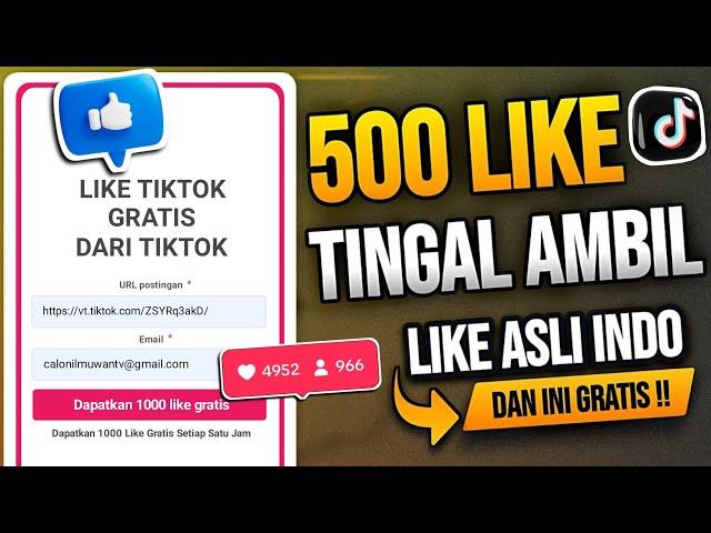 1 MENIT LANGSUNG BANJIR LIKE‼️- Cara Menambah Like di Tiktok Gratis Tanpa Aplikasi 2024