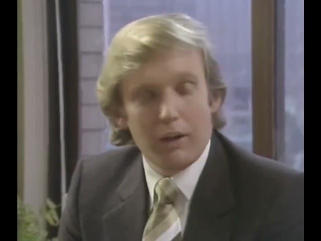 34 year old Donald Trump asked if he'd ever run for President.