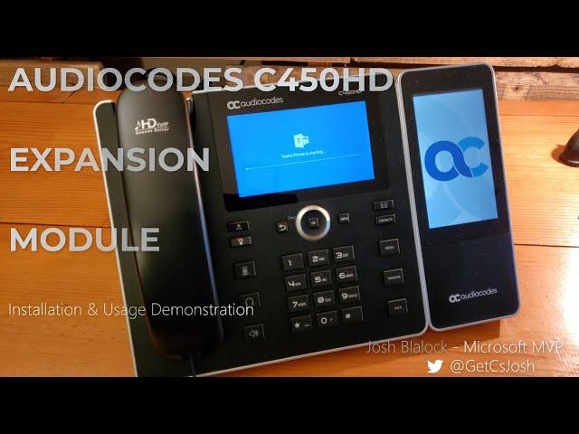 AudioCodes C450HD Expansion Unit - Installation and 'Sidecar' Demo