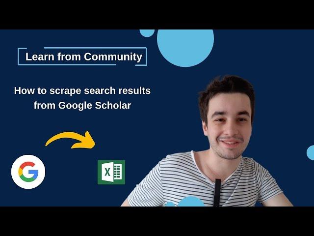 How to scrape search results from Google Scholar