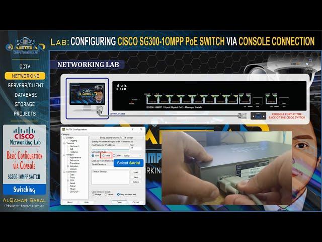 Switching Lab -  BASIC CONFIGURATION OF CISCO SG300-10MPP POE SWITCH