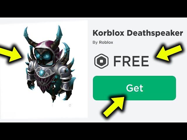 How to get KORBLOX DEATHSPEAKER For FREE in Roblox - How to get Korblox For Free - Free Korblox Legs