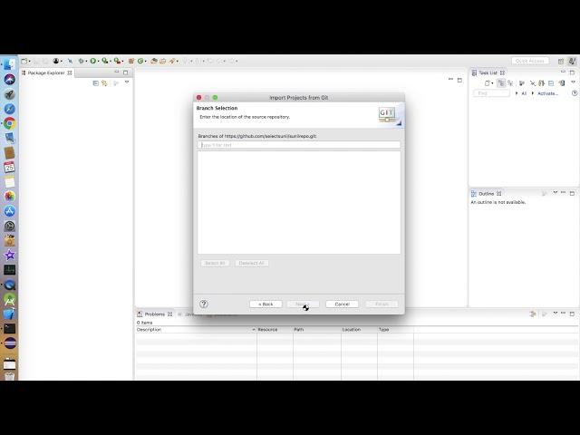 How to Import eclipse projects from Git Repository