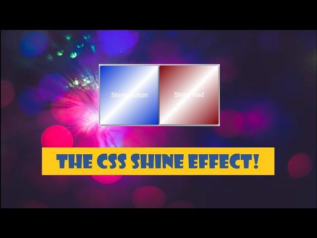 Create a Shine Animation Effect using CSS and HTML in Few Minutes.