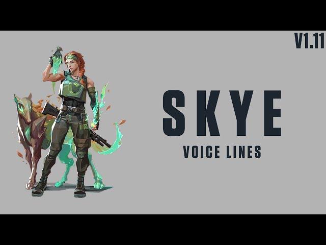 Skye Voicelines [Valorant/EN]