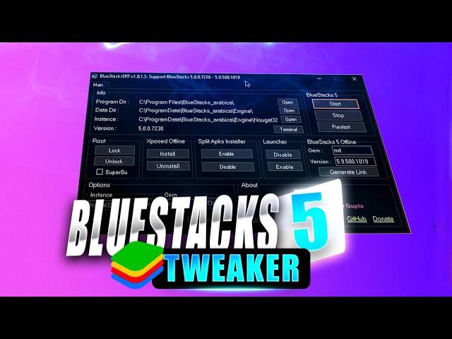 NEW TWEAKER FOR BLUESTACKS 5 ! UNLOCK MORE FPS IN BLUESTACKS 5