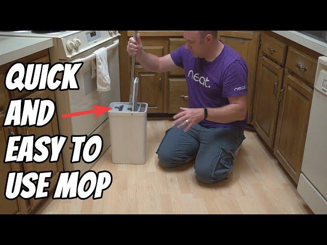 Quick and easy to use! JOYMOOP Mop and Bucket with Wringer Set