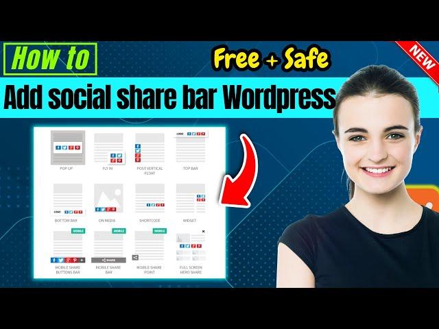 How to add social share bar in wordpress | Social Sharing Buttons