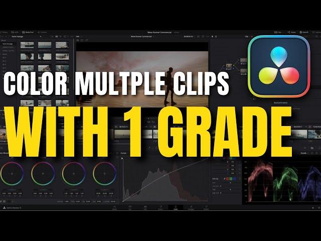 Simplify Your Color Grading Process: How to Connect Multiple Clips in DaVinci Resolve