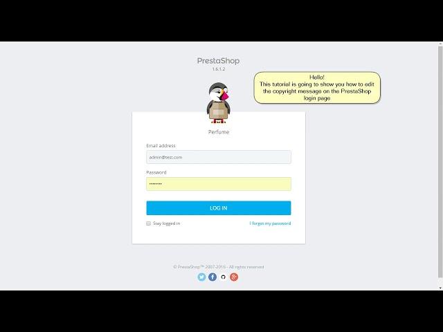 How To Edit Admin Login Page PrestaShop 1.6x