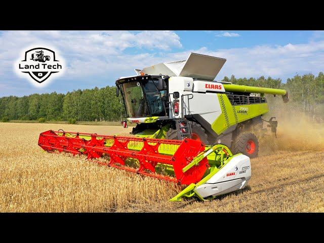 CLAAS Lexion 7700 - Новый гибридный комбайн с двумя роторами уже на полях России! Обзор и работа!