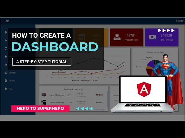 Angular Dashboard Creation: Step-by-Step Tutorial | Advanced Angular | Hero to Superhero