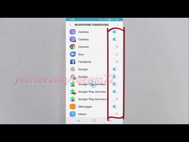 Android Nougat : How to Enable or Disable Microphone apps permissions on Samsung Galaxy S8 or S8+