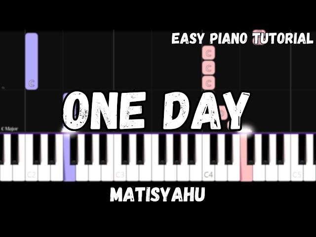 Matisyahu - One Day (Easy Piano Tutorial)