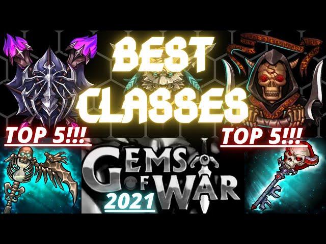 Top 5 Classes in Gems of War 2021 | The Best Class in Gems of War with Teams