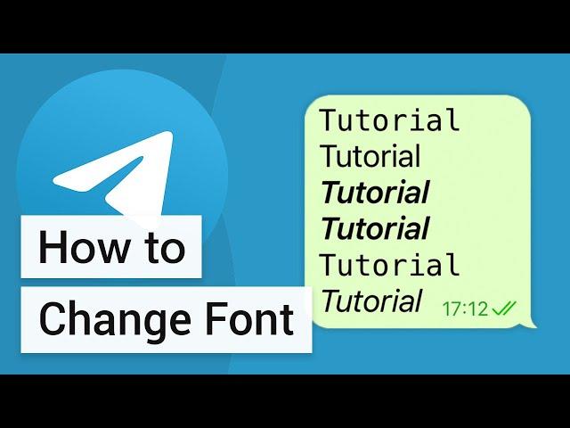 How to Change Font in Telegram (2022)