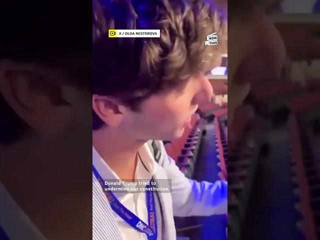 Viral Young Democrat Confronts Charlie Kirk at DNC