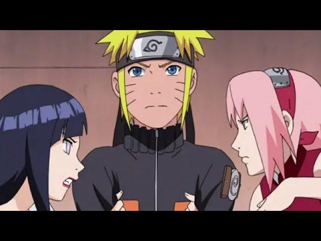 Hinata et Sakura se bat pour naruto.