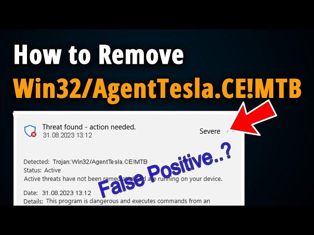 How to Remove Trojan:Win32/AgentTesla.CE!MTB? [Easy Tutorial]
