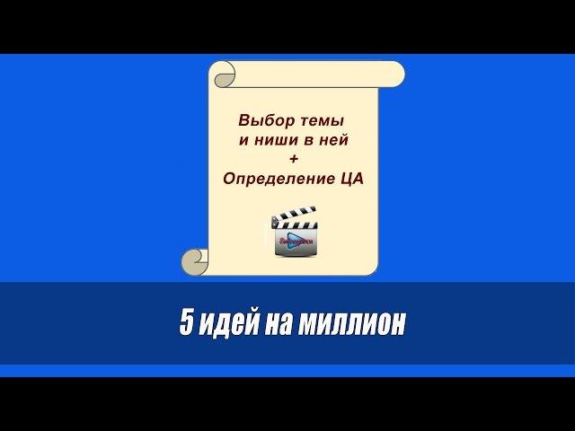 Как выбрать тему и нишу