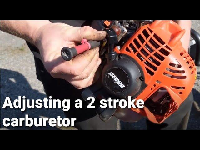 How to set The High Air / Fuel Mixture on an Echo 2 Cycle Weedeater / Line Trimmer Carburetor #echo