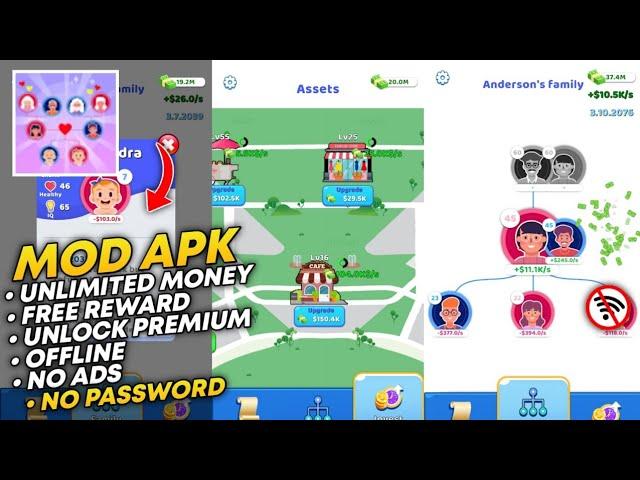 Family Life MOD APK 1.44.1 No Password | New Update 2024 | Unlimited Money, Unlock Premium