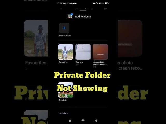 Mi gallery private album not showing || 100% working #shortsfeed #2023