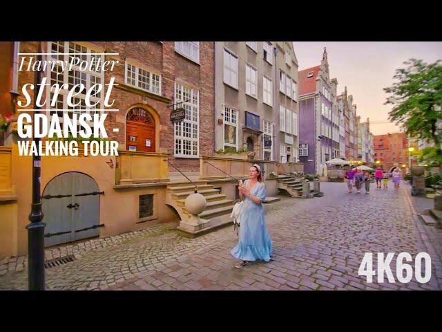 [4K60] Mariacka street - Poland Harry Potter street in Gdansk, Poland | Walking tour