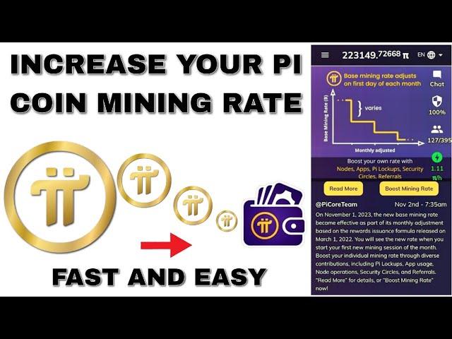 How to Mine Pi Network Faster | Boost your Pi Mining Rate per hour | Pi Mining Trick