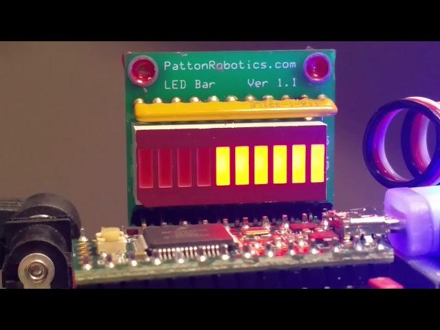 Sample display using 10-Segment LED and Teensy microcontroller from Patton Robotics