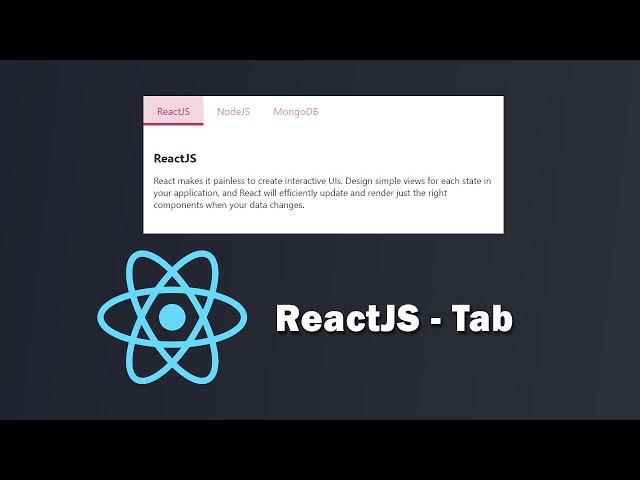 Create Simple Tabs with ReactJS