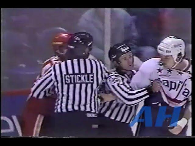 NHL Dec. 10, 1991 Washington Capitals v Calgary Flames (melee) Alan May v Neil Sheehy