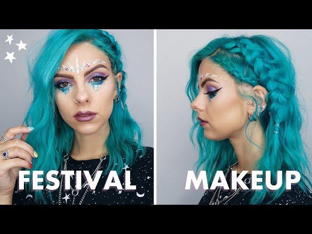 SIMPLE FESTIVAL MAKEUP & HAIR with Boots | ad