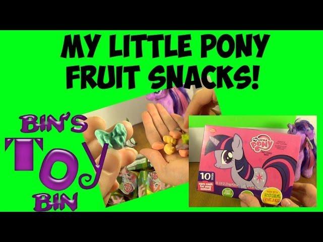 My Little Pony Fruit Snacks Review! by Bin's Toy Bin