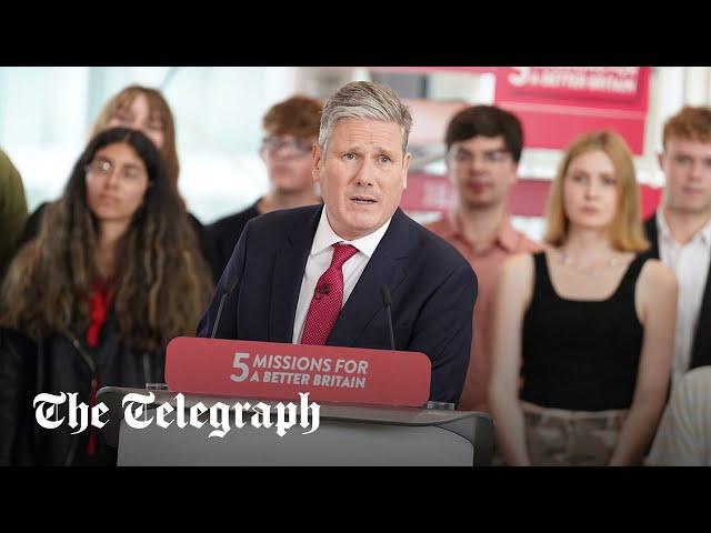 Watch: Keir Starmer unveils fifth and final Labour 'mission' in speech