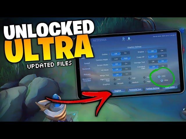 New FILE Update - How to ENABLE ULTRA Settings in MLBB