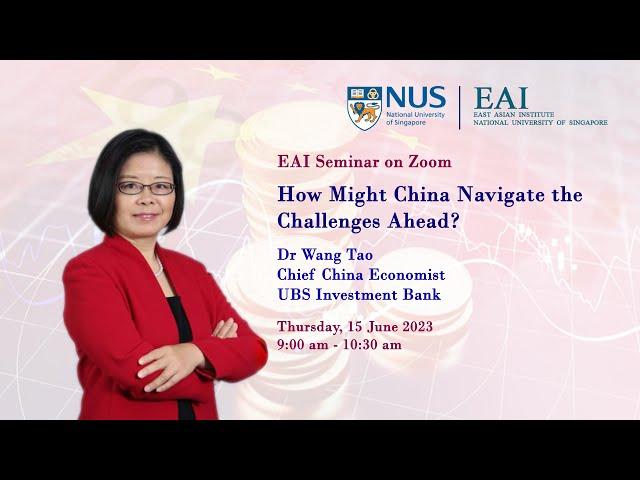 How Might China Navigate the Challenges Ahead? ~ Dr Wang Tao