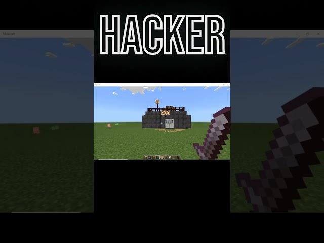 Minecraft Houses Noob vs Pro vs Hacker #minecraft #shorts #bedrock  #goofyvoices