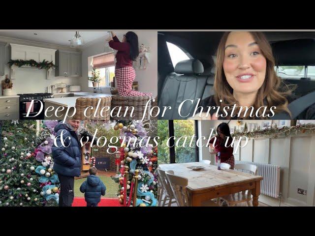 Vlogmas catch up ️ deep Clean my house for Christmas | brunch with my friends & Albert met Santa