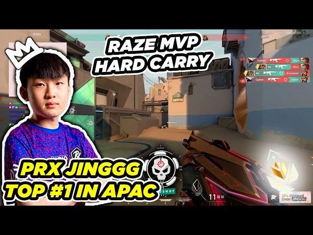 PRX JINGGG TOP #1 RADIANT IN APAC │ RANKED RAZE BRUTAL PLAY WITH TELEPORTER BIND