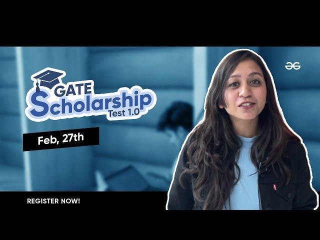 GATE CS All-India Scholarship Test | GeeksforGeeks