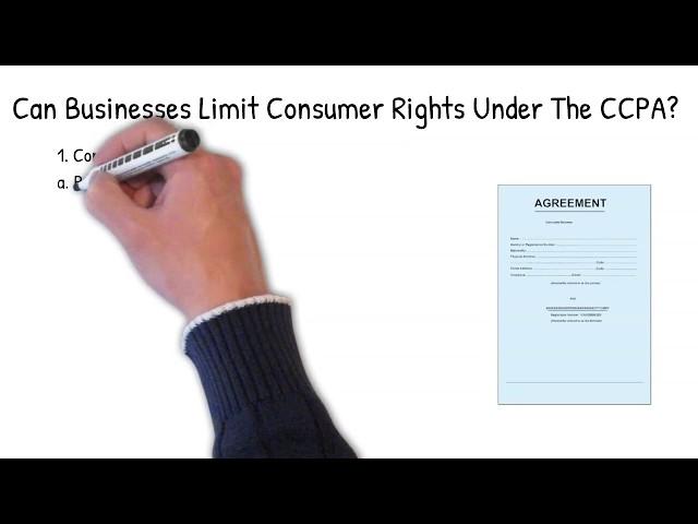 CCPA - Can Businesses Limit Consumer Rights?