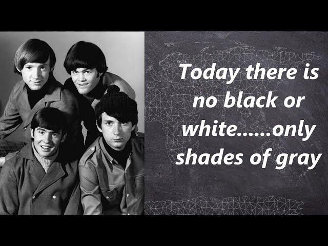 The Monkees Shades of gray (with lyrics)