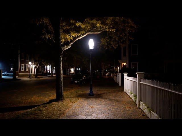 Salem, Massachusetts at 2AM - Late Night Walk Witch City - 4K Binaural