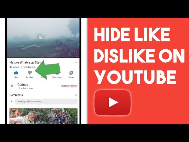 How to Hide Like & Dislike Count on Youtube Video From Phone (2021)