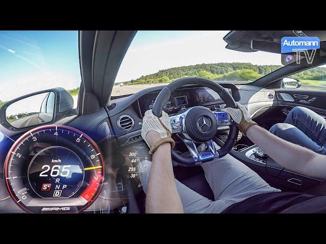 2018 Mercedes-AMG S63 (612hp) - 0-265 km/h RACE START (60FPS)