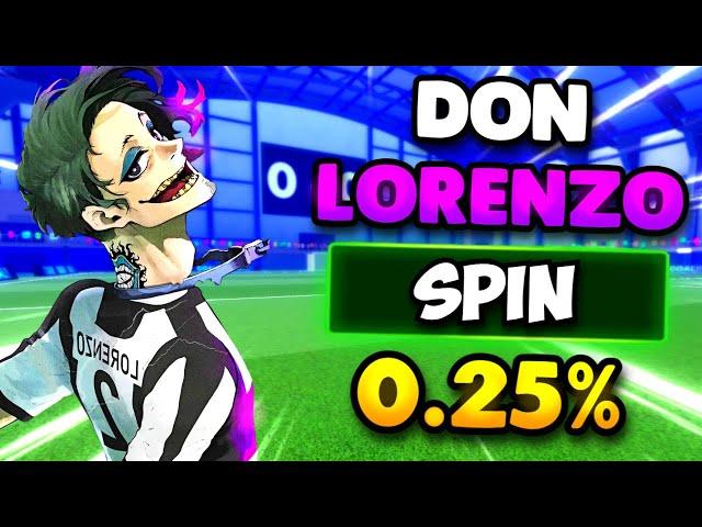 I Unlocked 0.25% World Class DON LORENZO In Blue Lock Rivals!