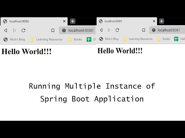 Running multiple instance of spring boot application | Intellij IDEA